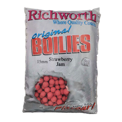 Bouillettes Richworth Original Stramberry Jam 1kg - Denses | Pacific P&ecirc;che