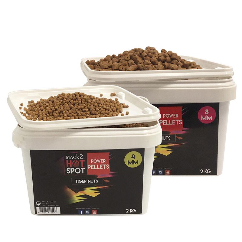 Seau pellets mack2 power pellets tiger nuts 2kg - Amor&ccedil;ages | Pacific P&ecirc;che