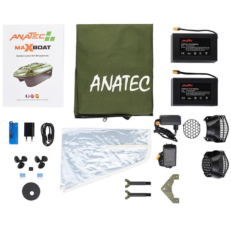 Bateau Amorceur Anatec Maxboat Oak + Brushless + T&eacute;l&eacute;commande DE-SR07 - Bateaux Amorceurs | Pacific P&ecirc;che