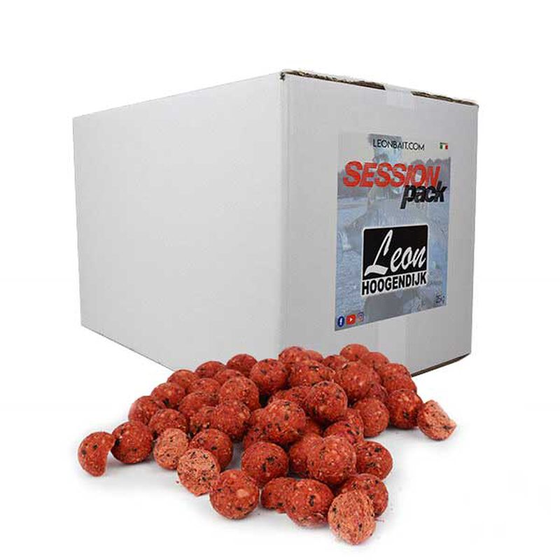 Bouillettes carpe leon hoogendijk session pack strawberry cream 25kg - Denses | Pacific P&ecirc;che