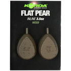 Plomb in line korda flat pear (x2) - IN-LINE | Pacific Pêche
