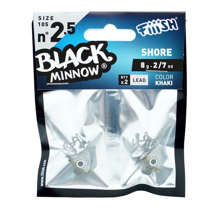 Têtes Plombée Fiiish Black Minnow 105 Shore 8g (X2) - Têtes Plombées | Pacific Pêche