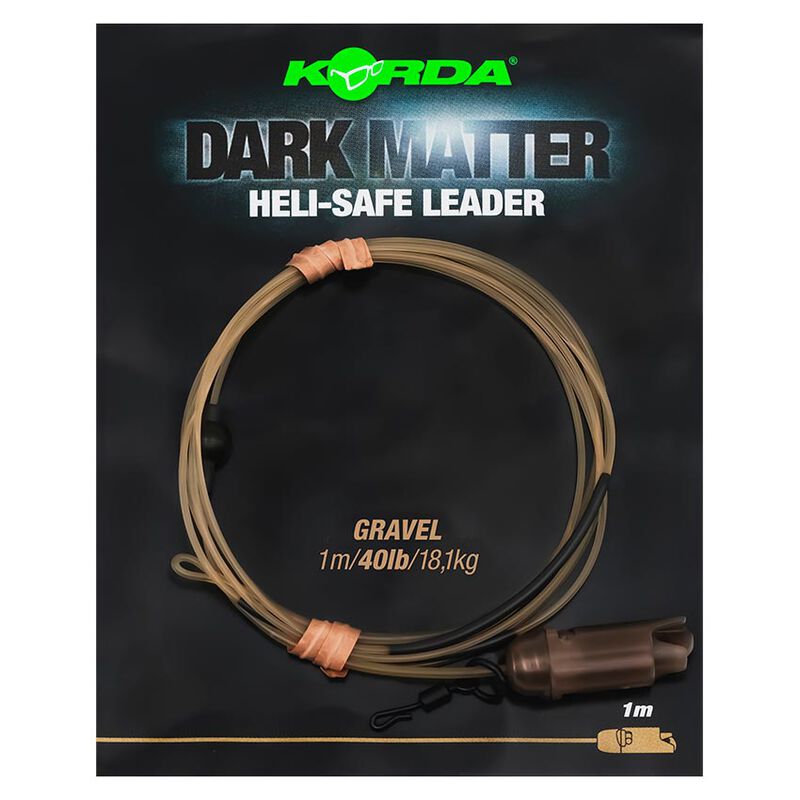 Leader Korda Dark Matter Leader Heli Safe 40lb 1m - Leaders | Pacific P&ecirc;che