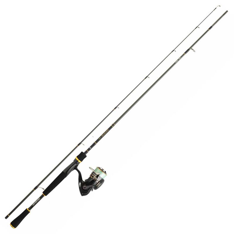 Ensemble lancer daiwa pack tsuki canne 2.10m + moulinet + tresse - Packs et ensembles | Pacific P&ecirc;che