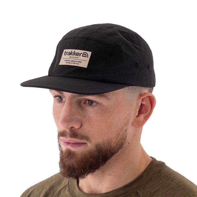 Casquette Trakker CR 5 Panel Black Cap - Casquettes | Pacific Pêche
