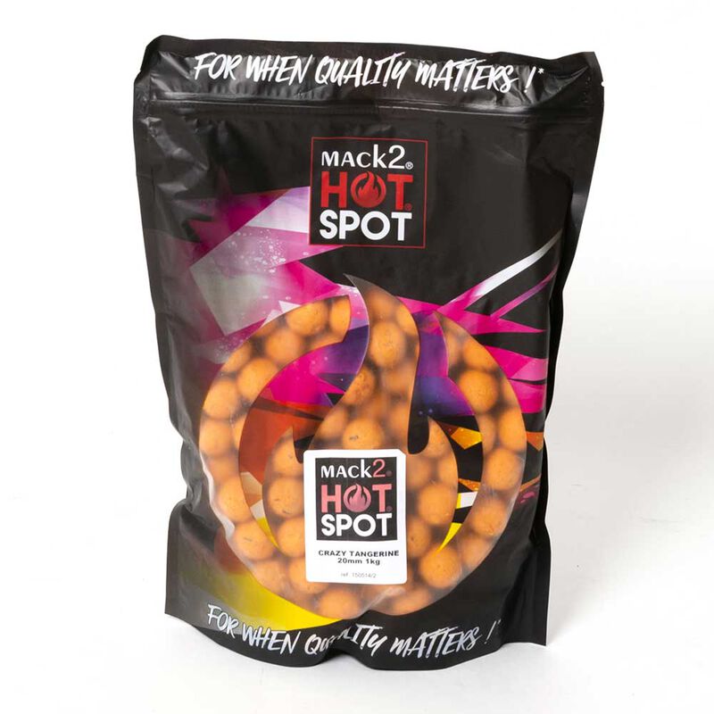 Bouillettes carpe mack2 crazy tangerine 1 kg - Denses | Pacific P&ecirc;che