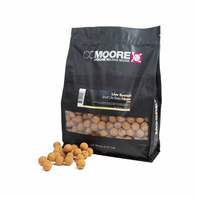Bouillettes CC Moore Life System Shelf Life 15mm 5kg - Denses | Pacific Pêche