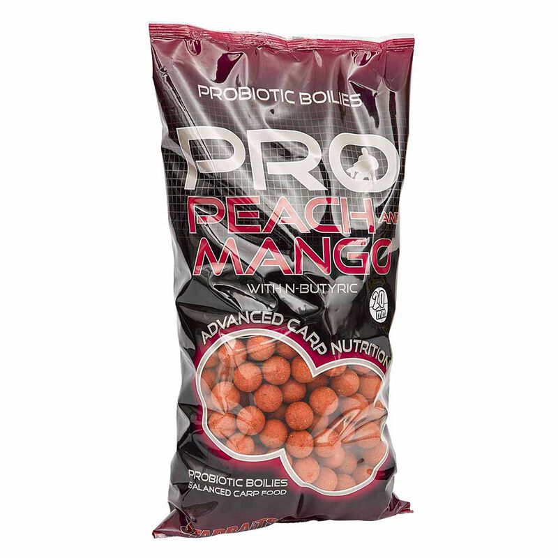 Bouillettes carpe probiotic peach / mango boilies 20mm - Denses | Pacific P&ecirc;che