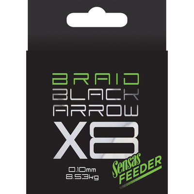 Tresse Sensas Black Arrow x8 Braid 150m 0.10mm - Tresses feeder | Pacific P&ecirc;che