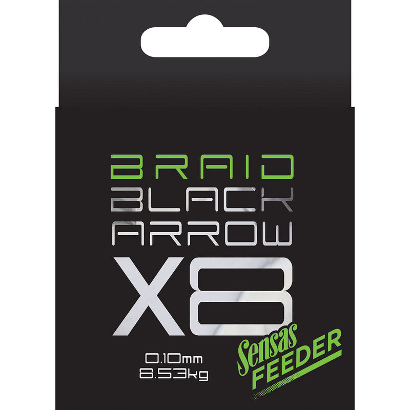 Tresse Sensas Black Arrow x8 Braid 150m 0.10mm - Tresses feeder | Pacific P&ecirc;che
