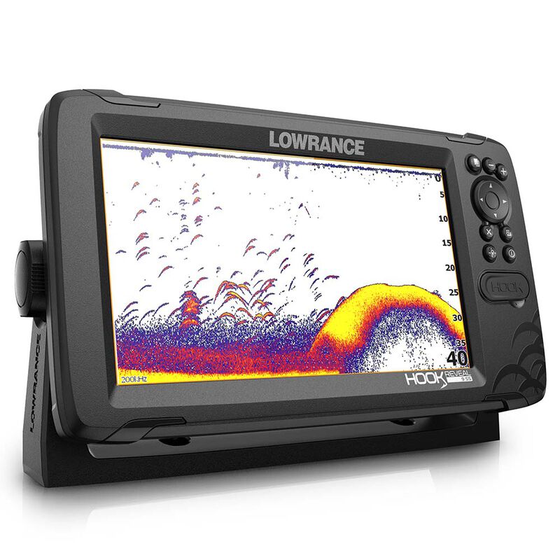 Sondeur Lowrance Hook Reveal 9 Combin&eacute; 9" avec sonde HDI 50/200 kHz - Sondeurs | Pacific P&ecirc;che