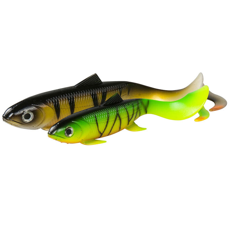 Leurre souple silure DAM EFFZETT PIKE SEDUCER Curl Tail 18cm (x2) - Shads | Pacific P&ecirc;che