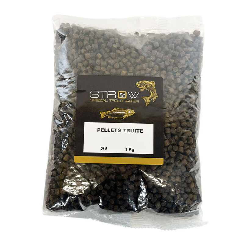 Pellets Truite 1kg Strow - Pellets et amorces | Pacific P&ecirc;che