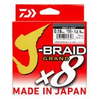 Tresse Daiwa J-Braid Grand x8 Chartreuse 135m - Tresses | Pacific Pêche