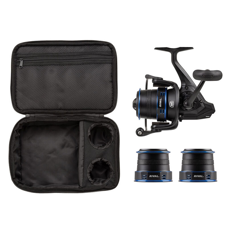 Moulinet PENN rival longcast surf pack + 2 bobines + &eacute;tui - Moulinets tambour Fixe | Pacific P&ecirc;che