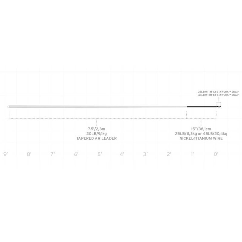 Bas de ligne mouche scientific anglers toothy fish 7'5 20lbs / 15" 45lb niti - A Noeuds | Pacific P&ecirc;che