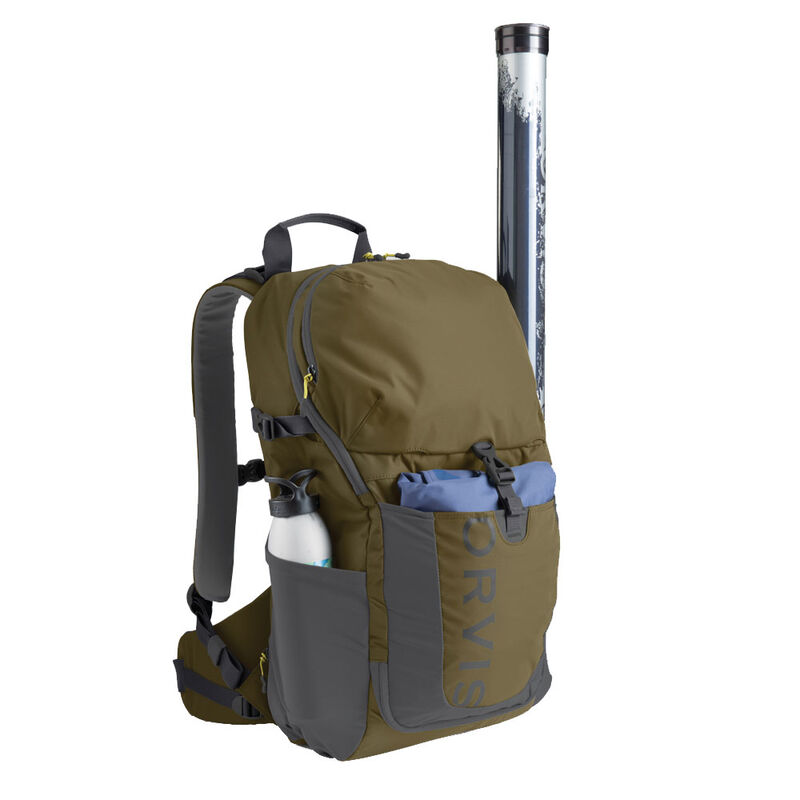 Sac mouche orvis safe passage day pack olive grey - Sacs | Pacific P&ecirc;che