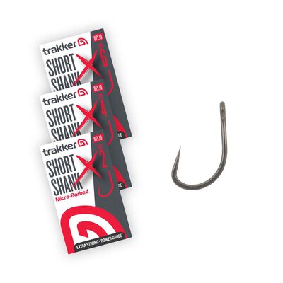 Hameçons Trakker Short Shank XS Hooks Micro Barbed x5 - Hameçons | Pacific Pêche