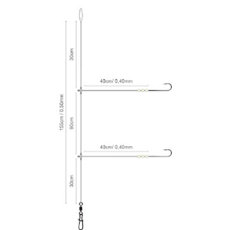 Bas de Ligne SPRO Salt Rig Cristal Bead - Bas de Lignes / Lignes Montées | Pacific Pêche