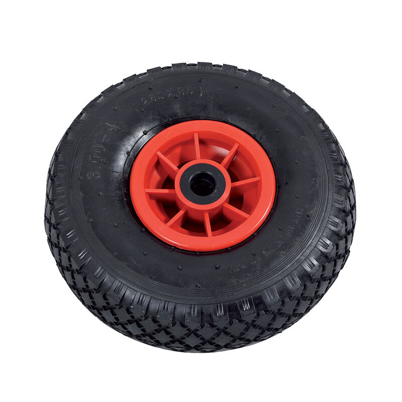 Roue de chariot à rouleaux 260x85 jante rouge - Chariots | Pacific Pêche