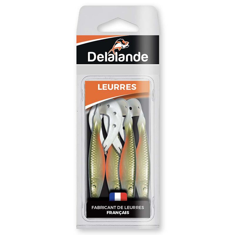 Leurre Souple Grub Delalande Sandra 9cm (x4) - Grubs | Pacific P&ecirc;che