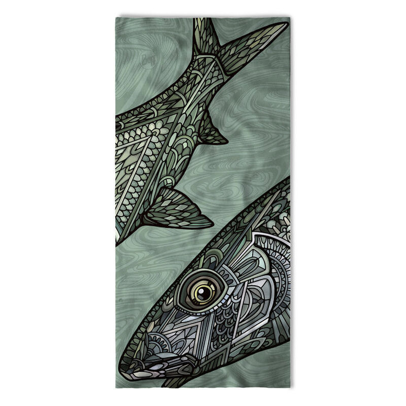 Tour de cou Buff Andrea Larko Bonefish Sage - Tours de cou | Pacific P&ecirc;che