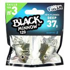 Tête plombee fiiish black minnow 120 deep 37g (x2) - Têtes Plombées | Pacific Pêche