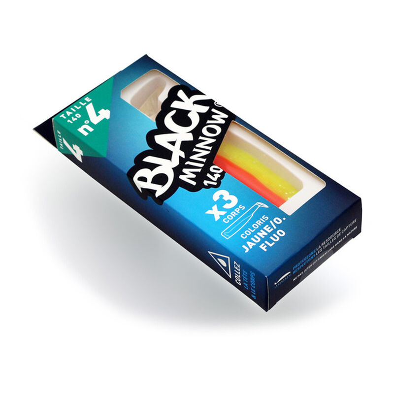 Leurre souple fiiish corps black minnow 140 14cm (x3) - Leurres souples | Pacific Pêche