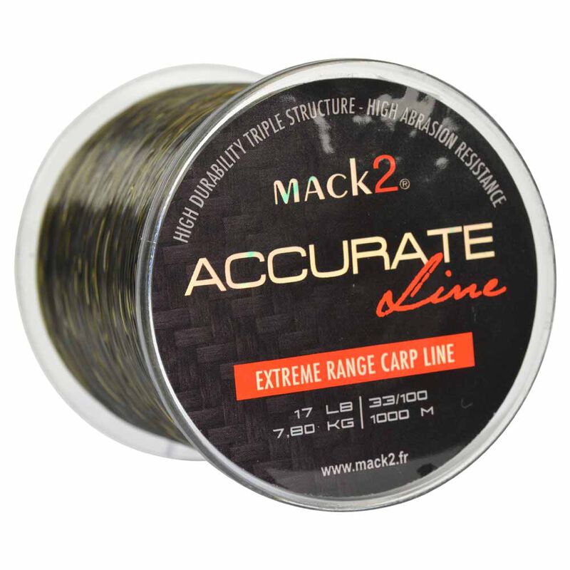Nylon carpe mack2 accurate line 1000 m - Monofilament | Pacific Pêche