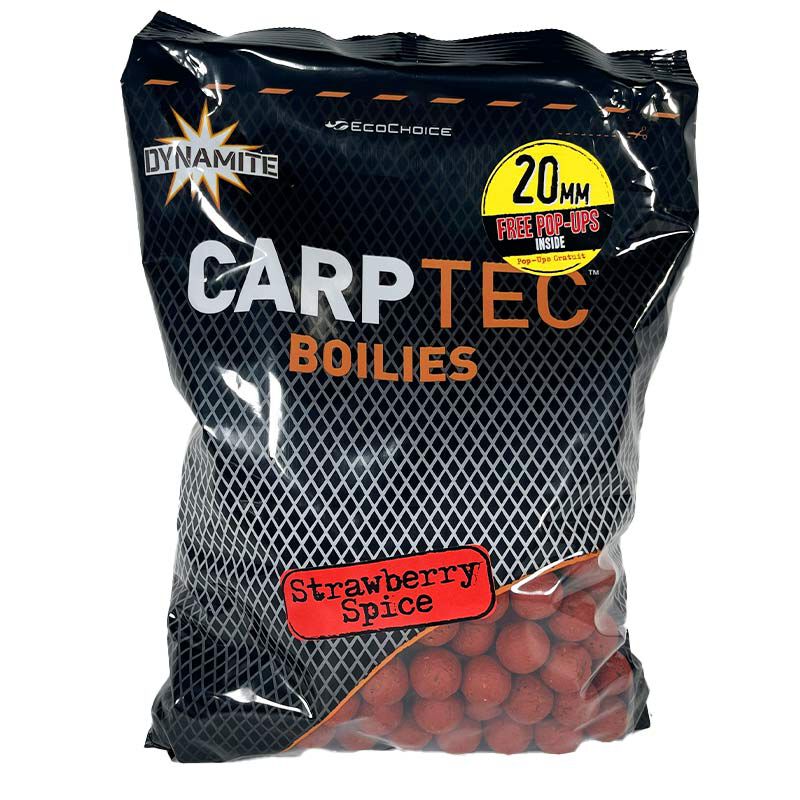 Bouillettes Dynamite Baits CarpTec Strawberry & Spice 20mm 1.8kg - Denses | Pacific P&ecirc;che