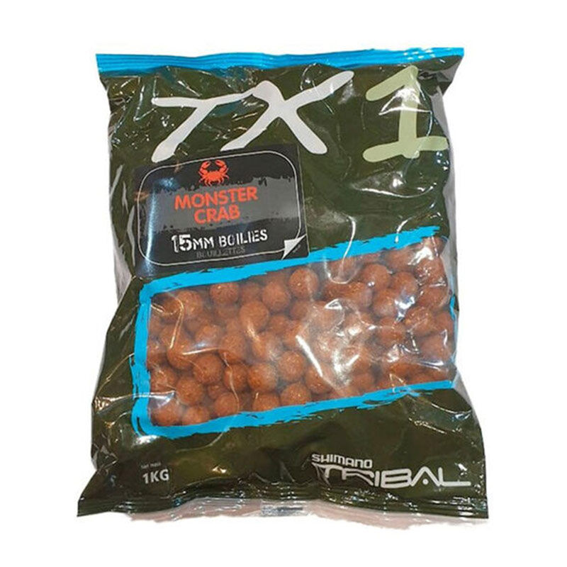 Bouillettes Shimano TX1 Boillie Monster Crab 15mm - Denses | Pacific P&ecirc;che