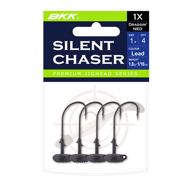 Têtes Plombées Ned Rig BKK Silent Chaser Draggin'Ned H1/0 (x4) - Têtes plombées | Pacific Pêche