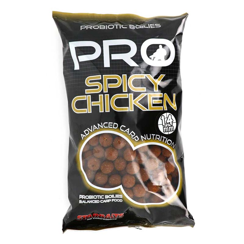Bouillettes starbaits pro spicy chicken 14mm - Denses | Pacific P&ecirc;che
