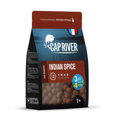 Bouillettes Cap River Indian Spice 1kg - Denses | Pacific Pêche