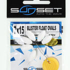 Blister Float Ovals Blanc - Perles | Pacific P&ecirc;che