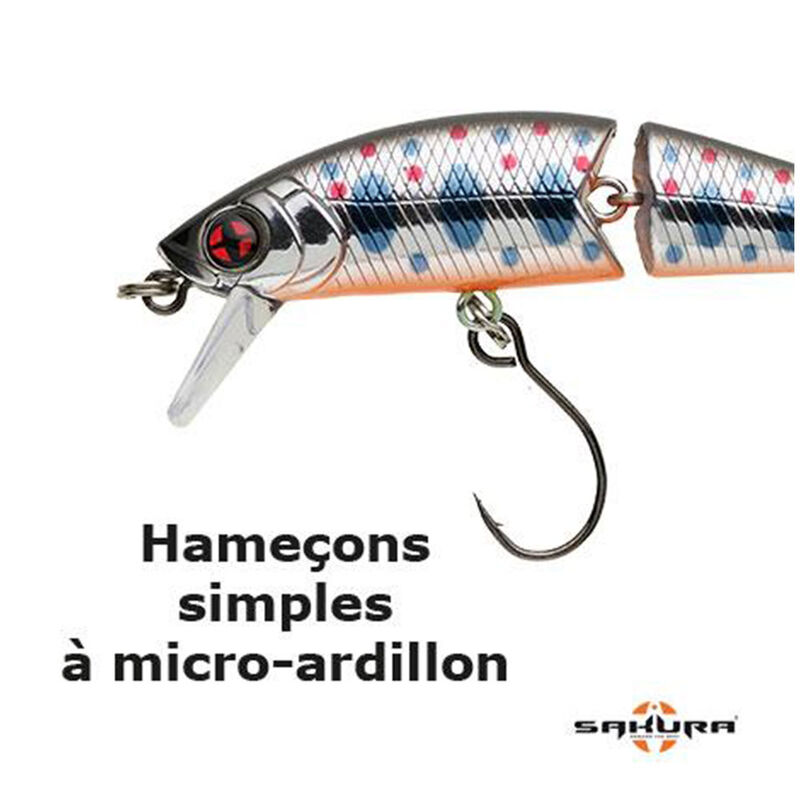 Leurre Dur Sakura Phoxy Jointed 50s, 3.7g - Jerkbaits | Pacific Pêche