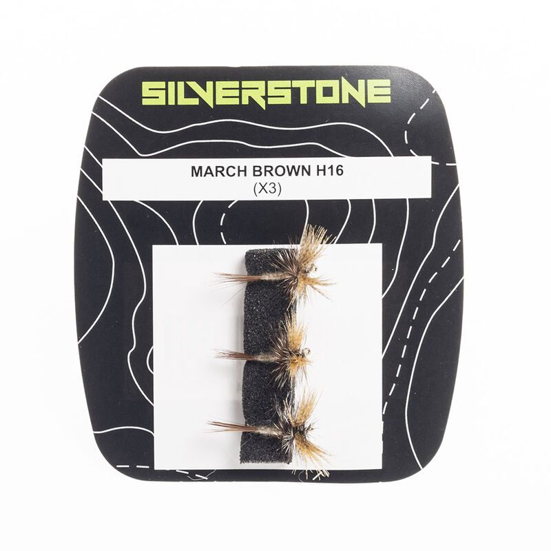 Mouche s&egrave;che silverstone march brown h16 (x3) - S&egrave;ches | Pacific P&ecirc;che