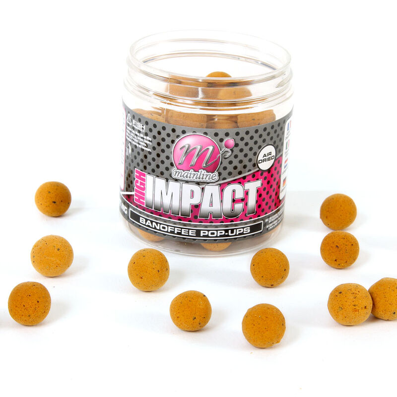 Bouillettes flottantes carpe mainline high impact pop up banofee 15mm - Flottantes | Pacific Pêche