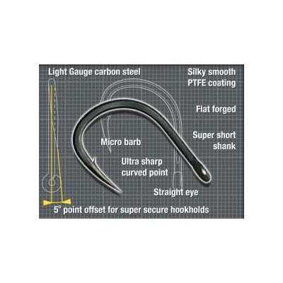 Hameçons Korda Long Shank X Par 10 - Pêche De La Carpe - Accessoires