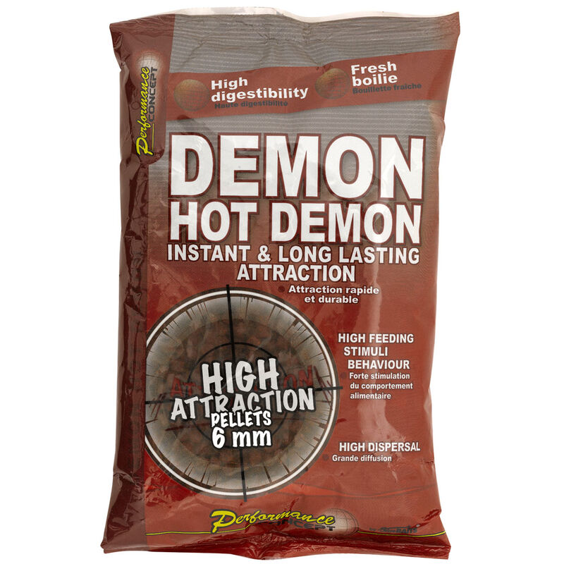 Pellets d'amorçages carpe performance concept hot demon - Amorçages | Pacific Pêche