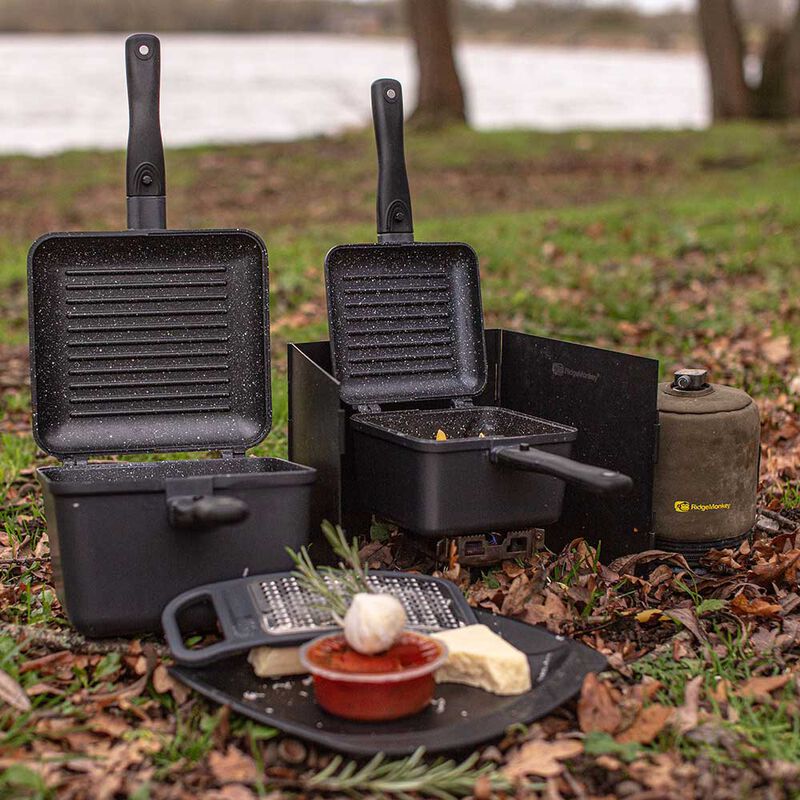 Po&ecirc;le Ridge Monkey Set Casserole + Grill Connect XLGranite Edition - Cuisine/Repas | Pacific P&ecirc;che