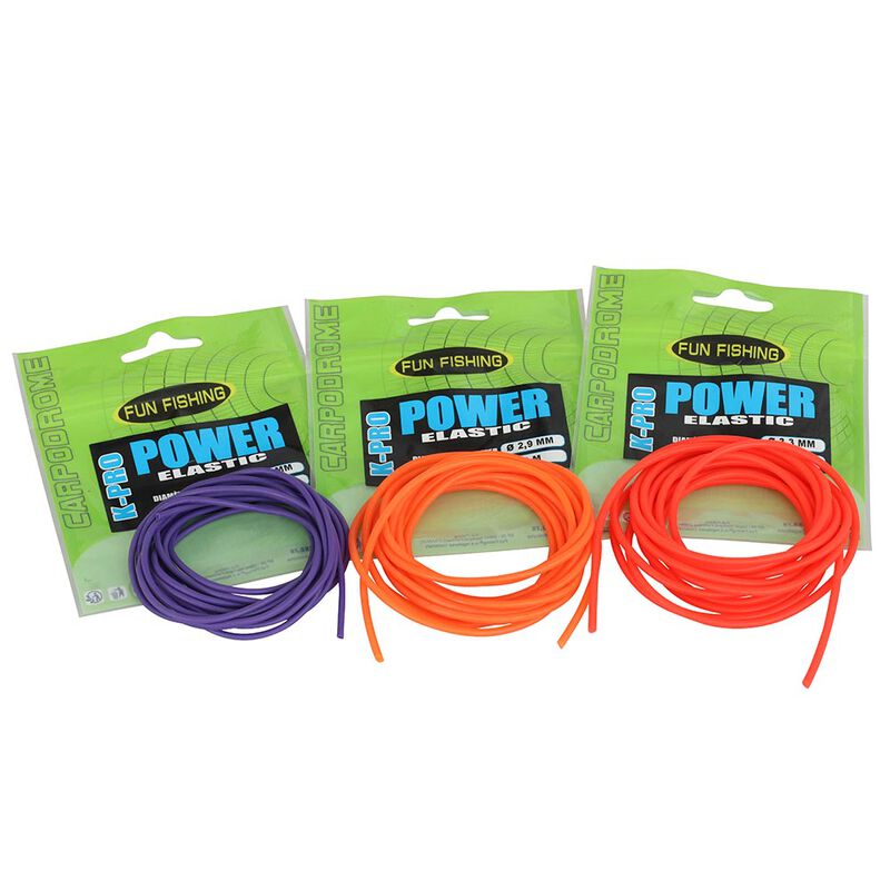 &Eacute;lastiques  creux fun fishing k-pro power elastic 2.5mm - Destockage | Pacific P&ecirc;che