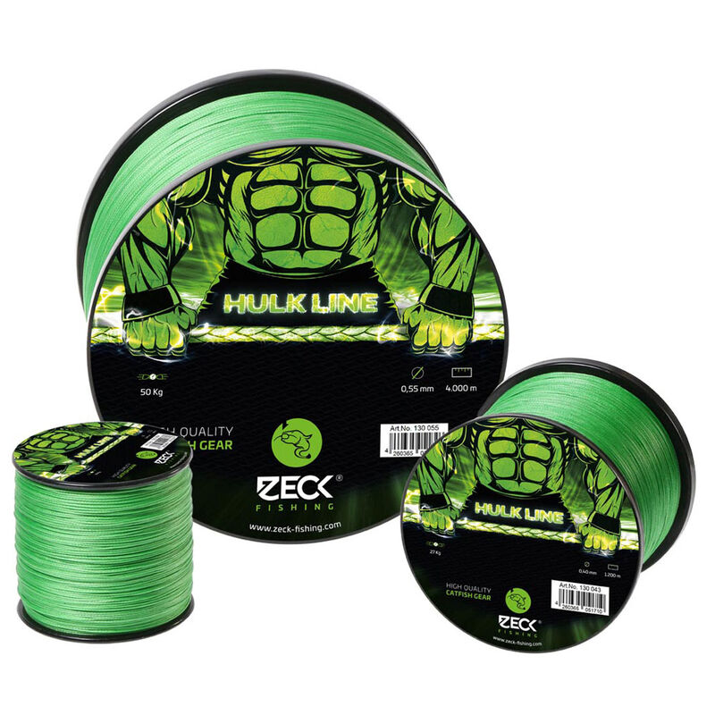 Tresse silure zeck hulk line 8 brins 0.40mm 250m - Tresses | Pacific P&ecirc;che