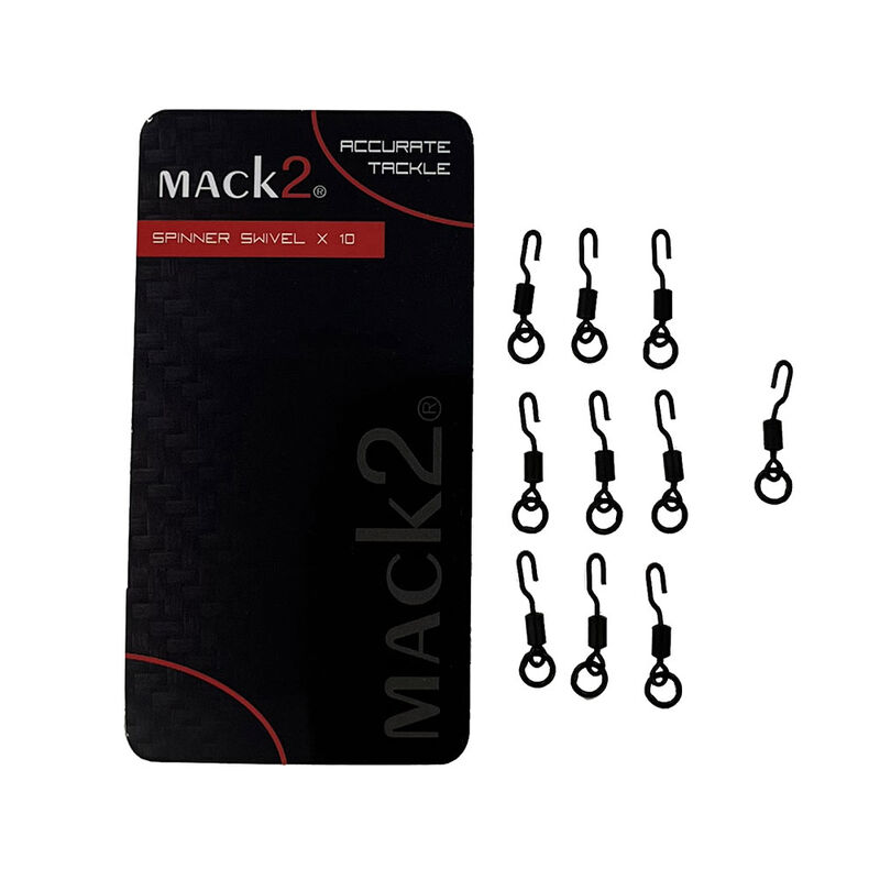 Emerillons Mack2 Spinner Swivel x10 - Emerillons carpe | Pacific Pêche