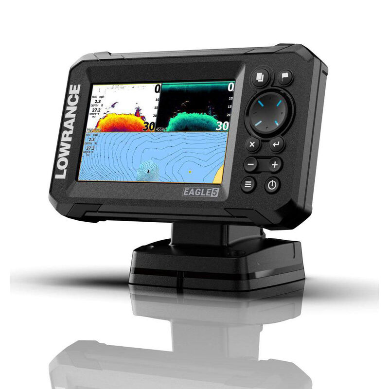Sondeur Lowrance Eagle 5" avec Sonde HDI 83/200 KHz - Sondeurs | Pacific P&ecirc;che