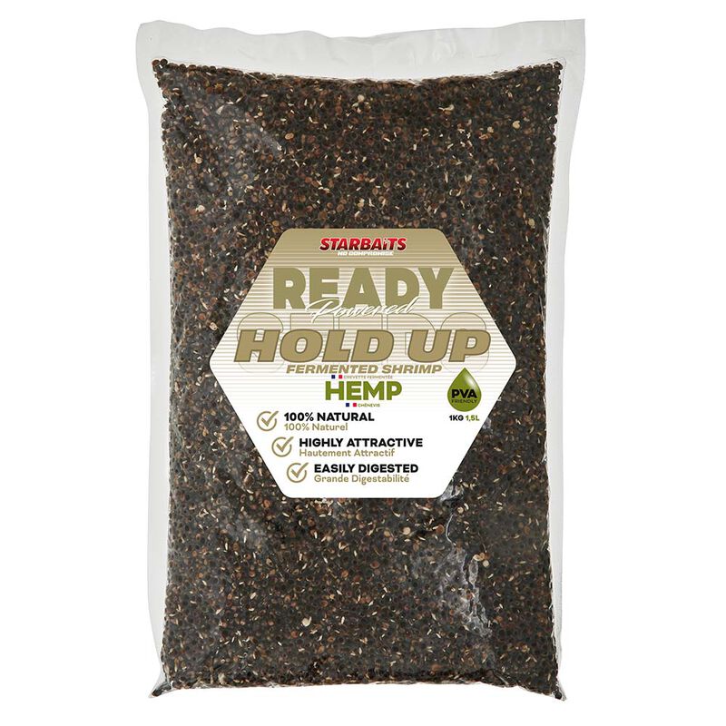 Graines Cuites Starbaits Ready Seeds Hold Up Hemp 1kg - Pr&ecirc;tes &agrave; l'emploi | Pacific P&ecirc;che