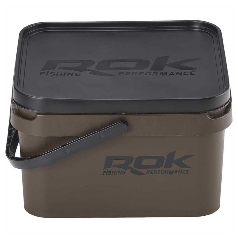 Seau Rok 10L Green Square Bucket avec couvercle - Seaux | Pacific P&ecirc;che