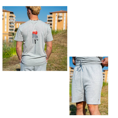 Ensemble T-shirt Grey + Short - Ensembles et combinaisons | Pacific P&ecirc;che