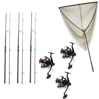 Pack 3 Nomad XTR 10 3,5lbs + 3 Nomad Xtr 5000 Fd + Epuisettes Nomad XTR - Cannes | Pacific P&ecirc;che