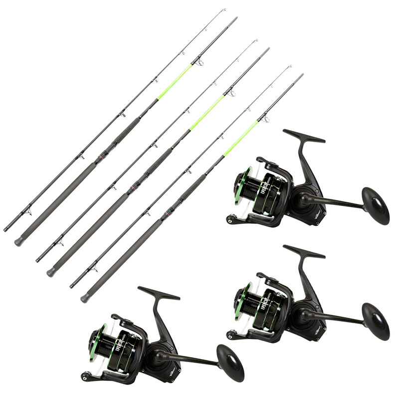Pack Overfight 3 Ipercut Battle 300 cm 200-400 g + 3 Ipercut 8000 FD - Packs et ensembles | Pacific P&ecirc;che